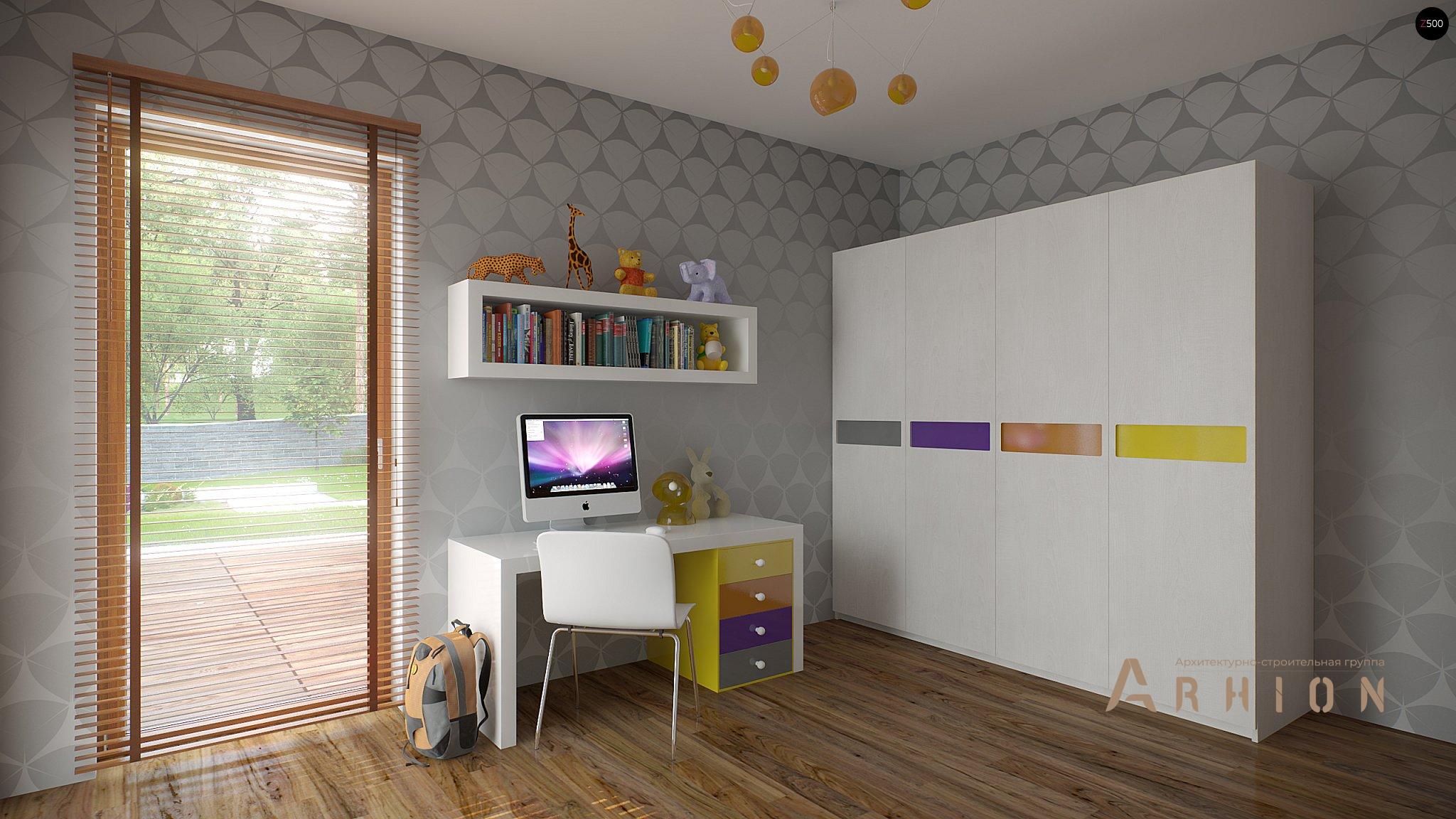 12. Проект одноэтажного дома в стиле минимализм с плоской кровлей , Zx102 GP, площадью - 143 кв c терассой, гаражом